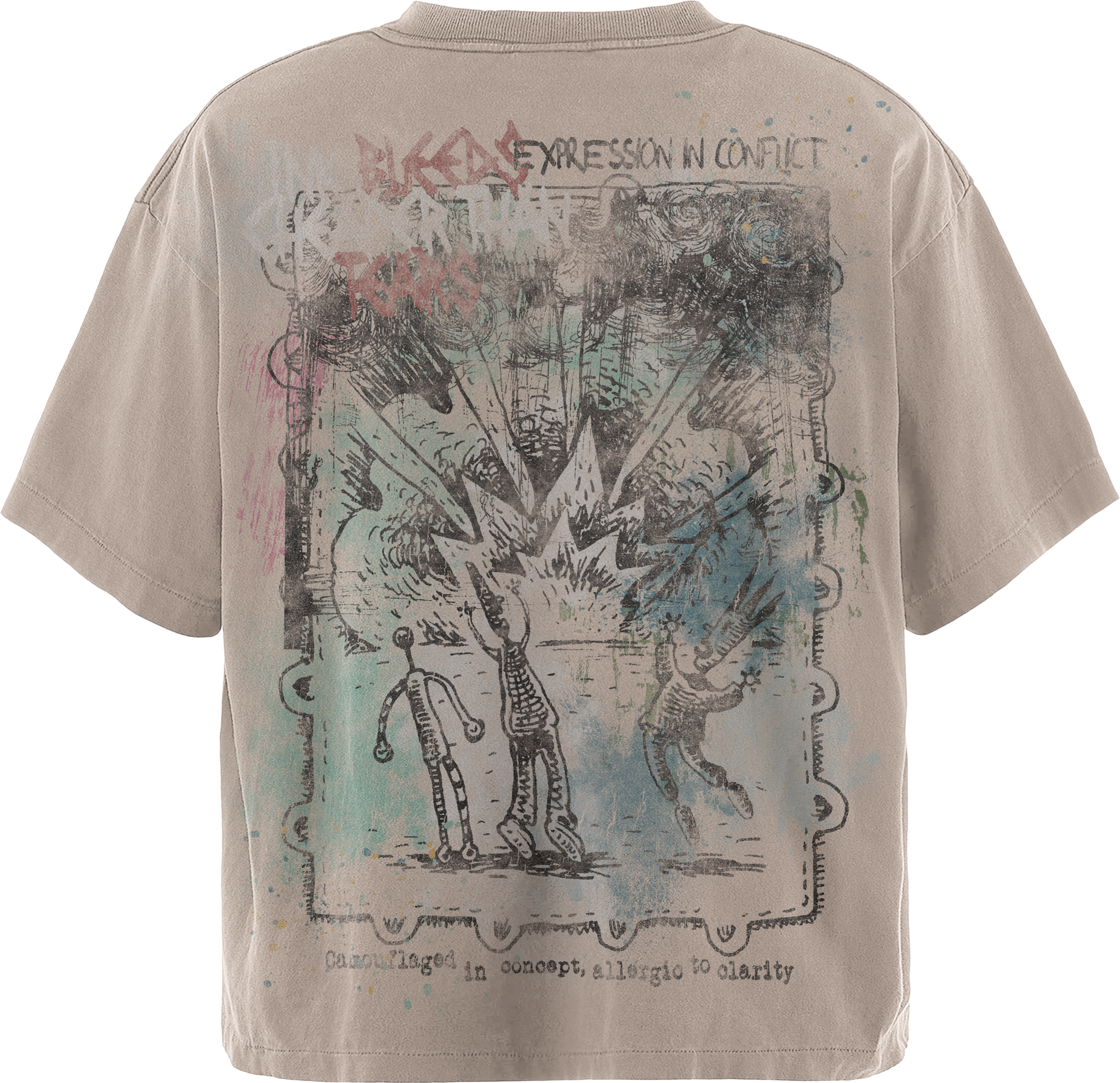 Expression In Conflict "Envione Brand" | Streetwear T-Shirt Drop Shoulder Fit