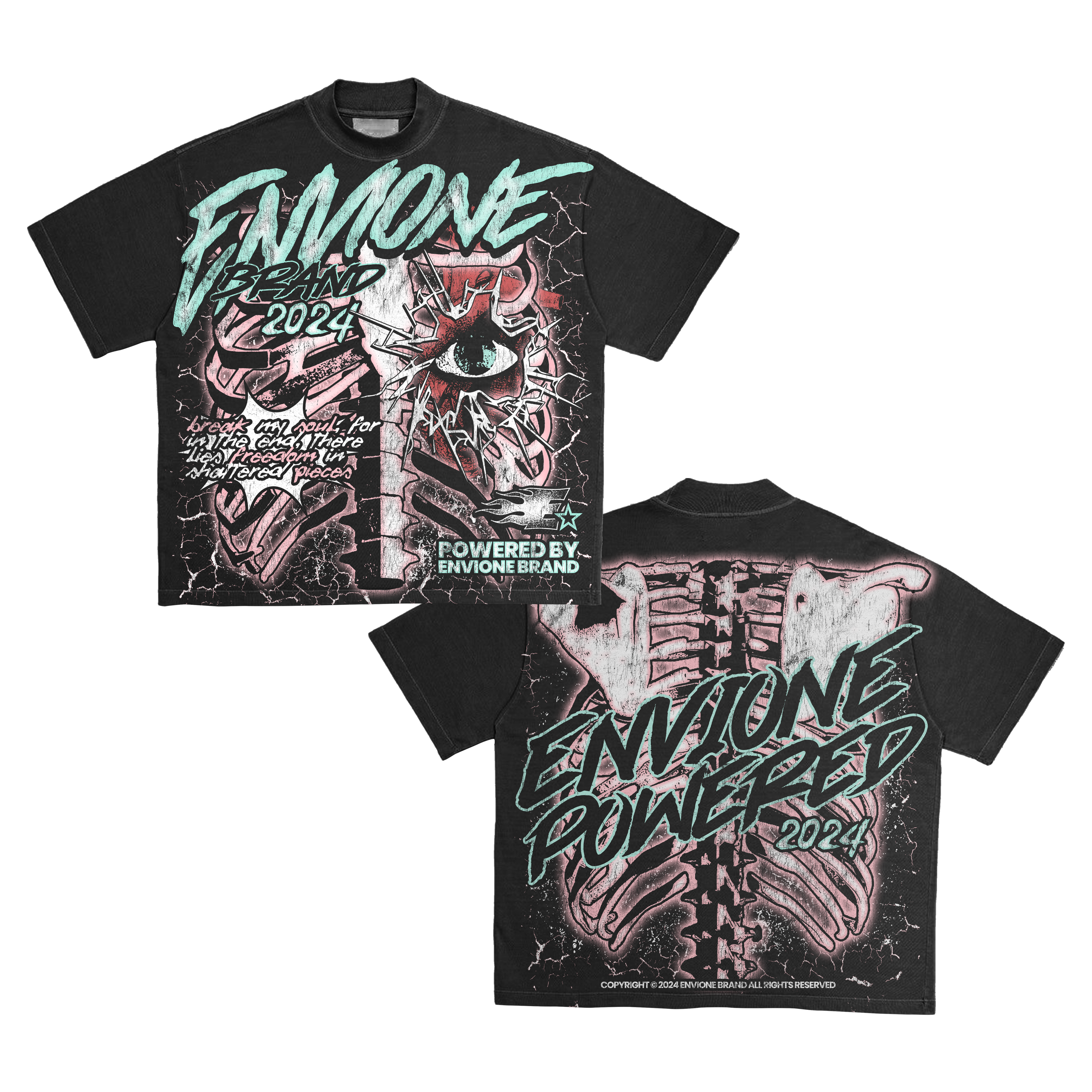 Envione Powered "Envione Brand" | Street Wear T-Shirt Boxy Fit